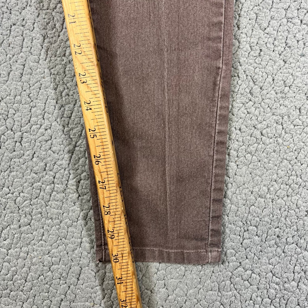 Prana Kara Jeans Womens 2/26 Brown Slim Tapered Leg Stretch Denim Pants 5759 - Picture 8 of 10